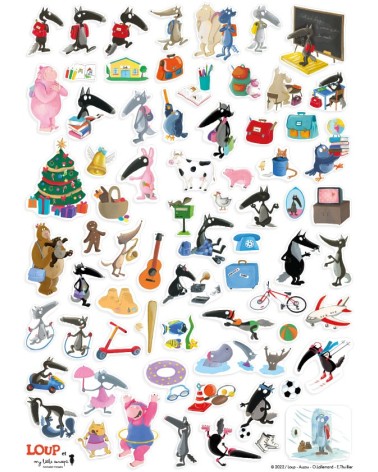 Horloge Loup étoile sur 24h