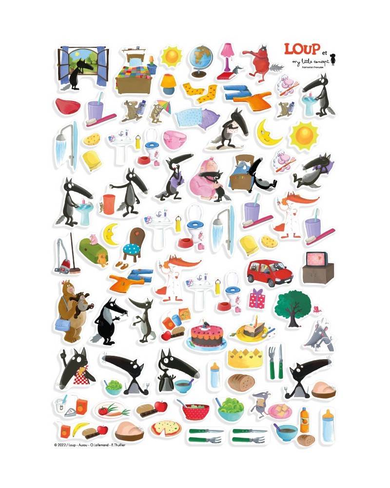 Les stickettes pour votre horloge