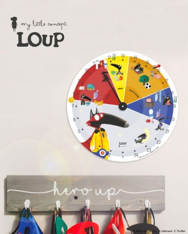 Horloge 24h Loup SH