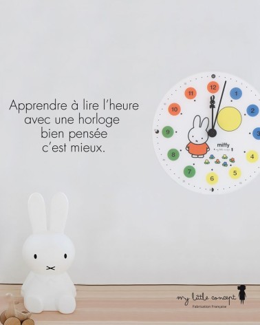 Horloge miffy 12h