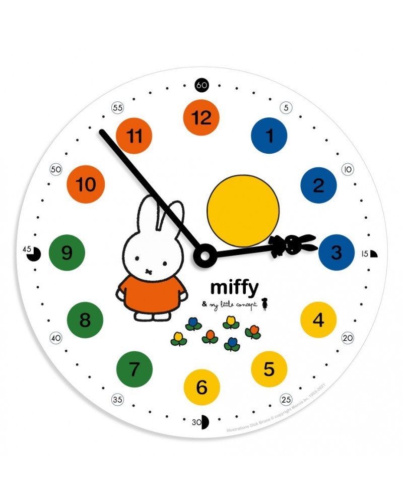 Horloge miffy 12h