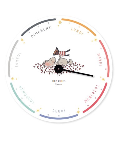 Week clock Thuis Bij Muis