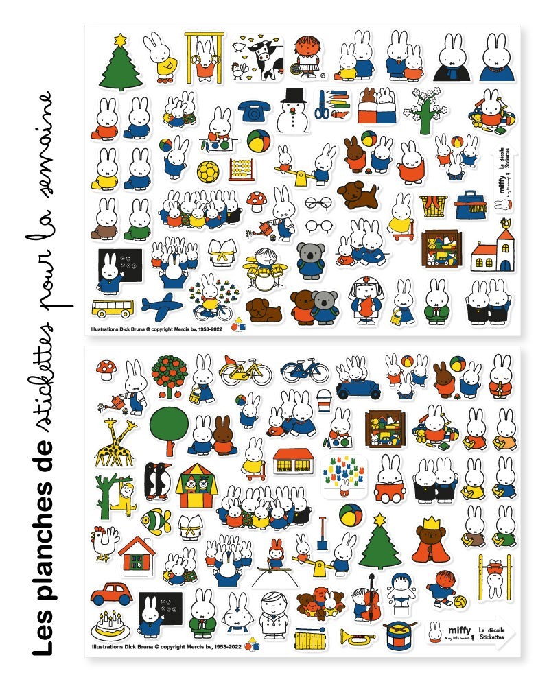 Clear stickers miffy week
